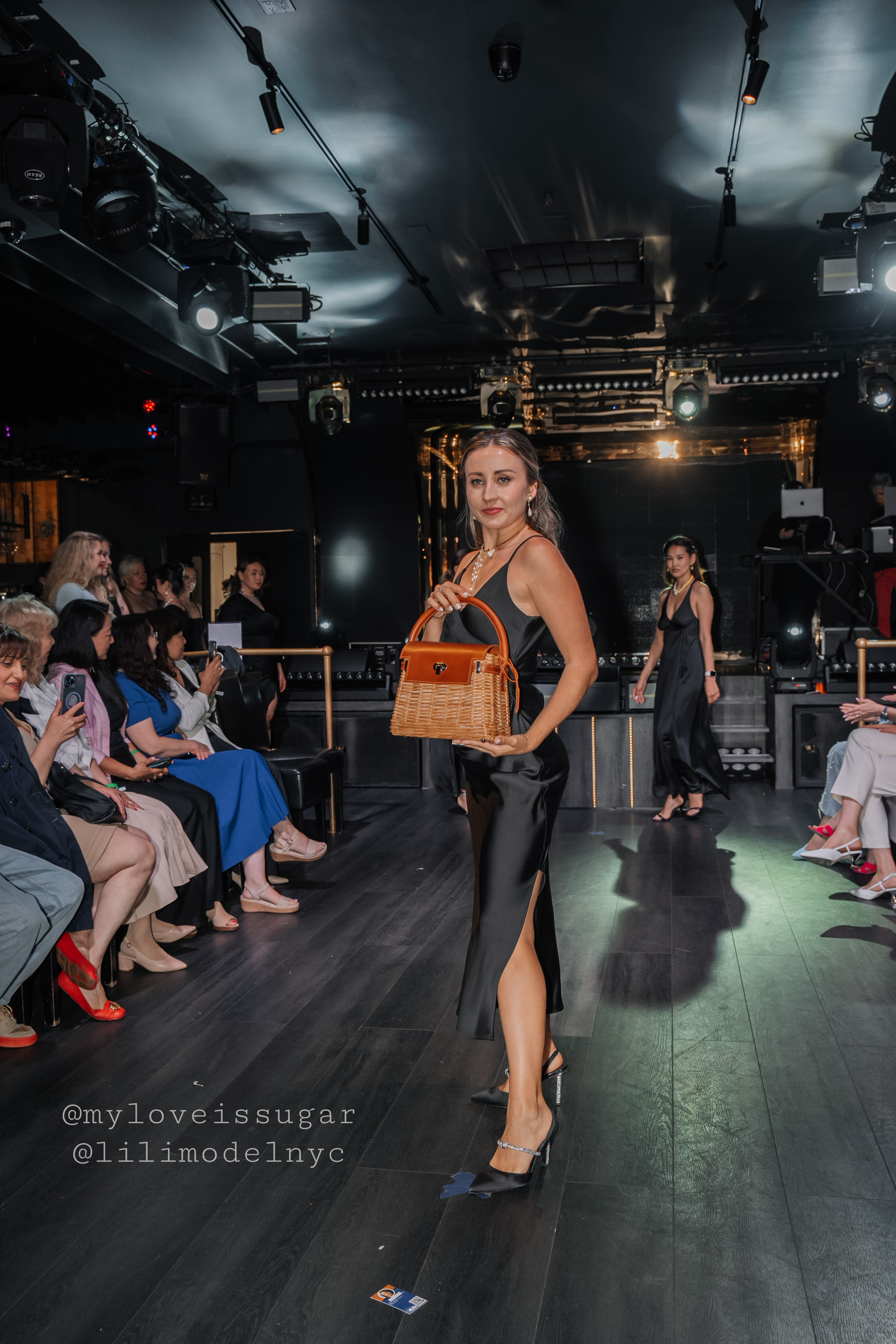 Runway walk practice at Lili Model